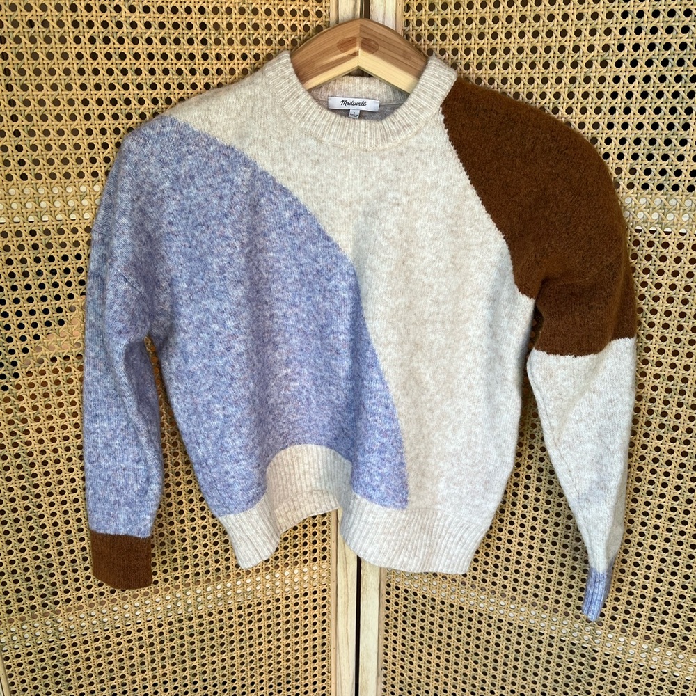 Madewell Color Block Knit Sweater